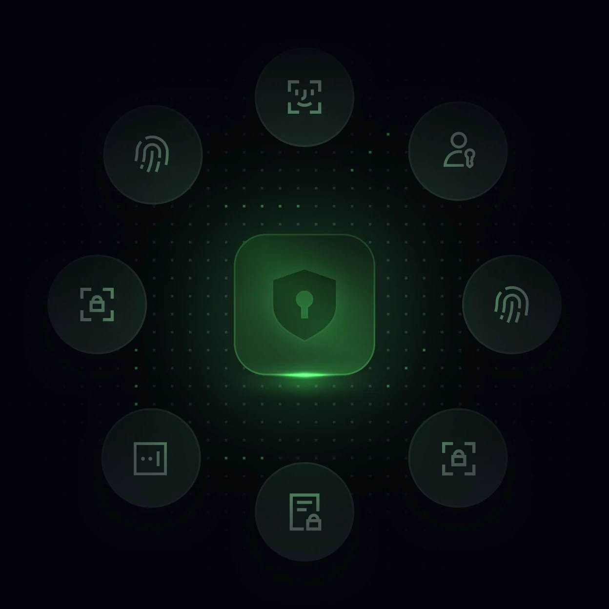 Trojan Privy Cryptocurrency Non-custodial Wallet Infrastructure Icons